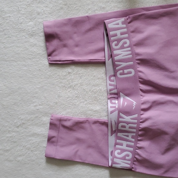 Gymshark Fit Leggings- Dash Pastel Grape/White Size Small. - Picture 9 of 9